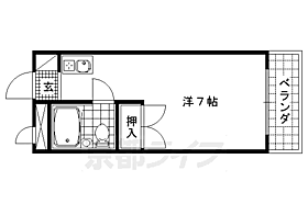 京都府京都市右京区嵯峨大覚寺門前八軒町（賃貸マンション1K・4階・20.00㎡） その2