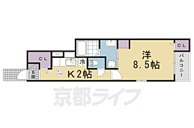 ペーナ伏見稲荷 103 ｜ 京都府京都市伏見区深草西浦町2丁目（賃貸アパート1K・1階・32.25㎡） その2