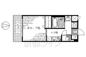 ＫＯＨ・24 207 ｜ 京都府京都市伏見区竹田久保町（賃貸マンション1K・2階・25.16㎡） その2