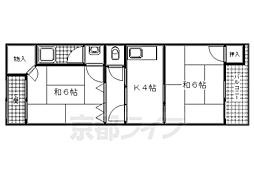 ハイツ　スガ　II 1階2DKの間取り
