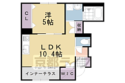 ユーフォリア 1階1LDKの間取り