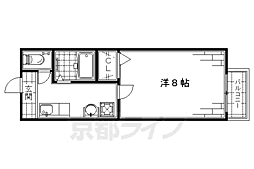 メリーデエース 1階1Kの間取り