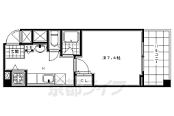 ｎｅｘｕｓ伊香 4階1Kの間取り