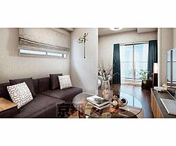 エステムコート京都祥邸 1014 10階2Kのリビング/ダイニング