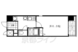 ＳＨＩＣＡＴＡ　ｓｉｘ　ＢＬＤＧ 2階1Kの間取り