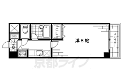 ピュア24 1階1Kの間取り