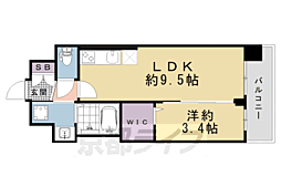 ソルテラス京都ＪＵＪＯ華 4階1LDKの間取り