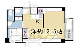 ＧＲＡＮＤ　ＬＡＴＴＩＣＥ　Ｓａｙａｍａｃｈｉ 6階ワンルームの間取り