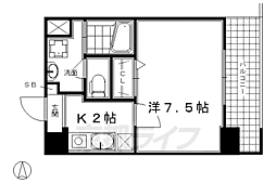 Ｒｏｙａｌ京都駅前 4階1Kの間取り