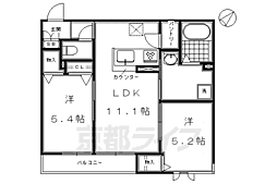 シャーメゾンシアラ 2LDKの間取図画像