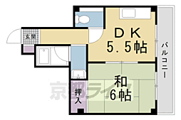 京福電気鉄道北野線 北野白梅町駅 徒歩20分 2階/-