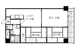ロイヤル室町 3LDKの間取図画像