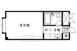 南波ロイヤルハイツ 1Kの間取図画像