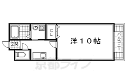 ブランドールO&K 1Kの間取図画像