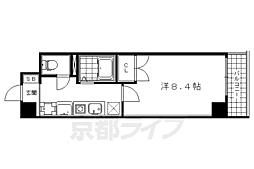 ヴィアーレ四条大宮 1Kの間取図画像