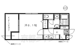 メゾン・アベイル 1Kの間取図画像