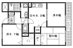 近鉄京都線 木津川台駅 徒歩12分 3階/-
