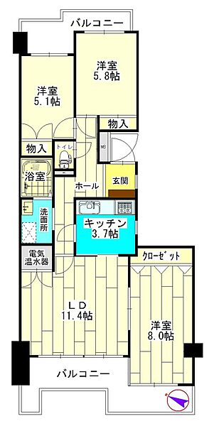 間取りを拡大表示