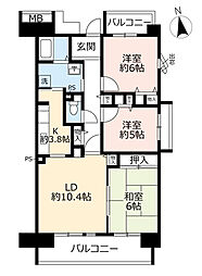 間取図画像 3LDK