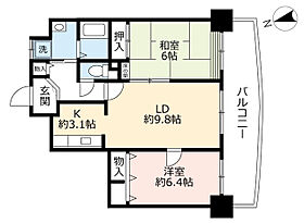 24階 / 2LDK / 62.98㎡