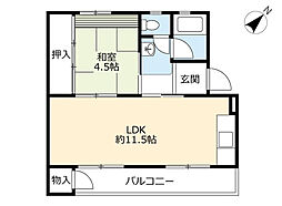 間取図画像 1LDK
