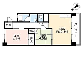 UR尾上  ｜ 愛知県名古屋市北区尾上町1丁目（賃貸マンション2LDK・4階・53.24㎡） その2