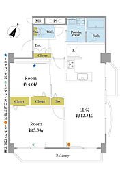 間取図画像 2LDK
