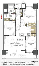 サンパーク青山 3LDKの間取図画像