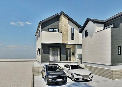 外観:写真は完成予想パース図です。駐車並列2台可!お客様のご希望の日時にご案内させていただきます! 外観:写真は完成予想パース図です。駐車並列2台可!お客様のご希望の日時にご案内させていただきます!
