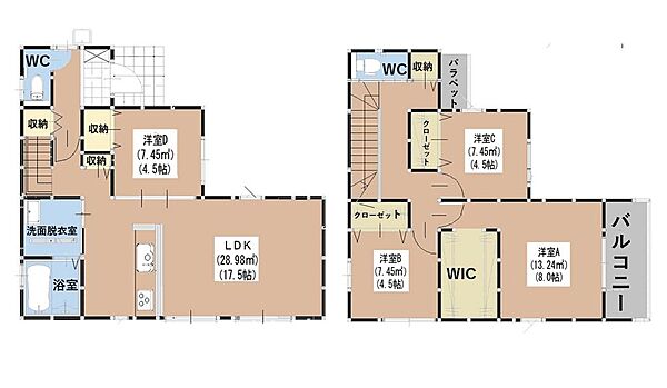 間取りを拡大表示