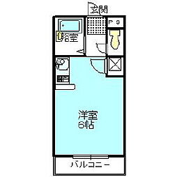 ソフィービル ワンルームの間取図画像