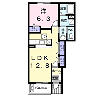 山口県宇部市野中４丁目9-32（賃貸アパート1LDK・1階・46.49㎡） その2