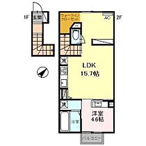 ロイル西中町 202 ｜ 山口県宇部市西中町（賃貸アパート1LDK・2階・50.41㎡） その2