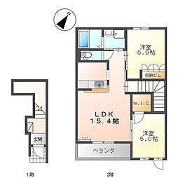 間取図画像 2LDK