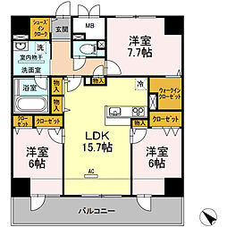 間取図画像 3LDK