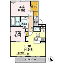 グランコムメゾン小串 105 ｜ 山口県宇部市西小串４丁目6-2（賃貸アパート2LDK・1階・58.37㎡） その2