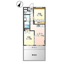 メサイア 102 ｜ 山口県宇部市大字中山942-2（賃貸アパート2LDK・1階・51.30㎡） その2