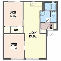 フロレスタＮ 103 ｜ 山口県宇部市大字東須恵2369-1（賃貸アパート2LDK・1階・54.81㎡） その2