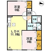 新町ハイツ 102 ｜ 山口県宇部市西宇部南１丁目2-32（賃貸アパート2LDK・1階・53.68㎡） その2