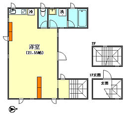 Grapadora池上 3階ワンルームの間取り