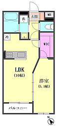 BLISSoflife 1LDKの間取図画像