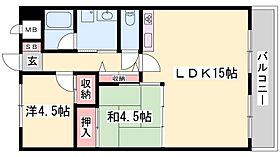 兵庫県姫路市白浜町（賃貸マンション2LDK・3階・60.43㎡） その2