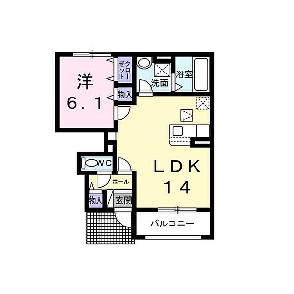 兵庫県揖保郡太子町東南(賃貸アパート1LDK・1階・47.41㎡)の写真 その2