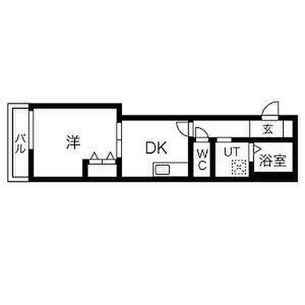 兵庫県三木市府内町(賃貸アパート1DK・1階・28.98㎡)の写真 その2