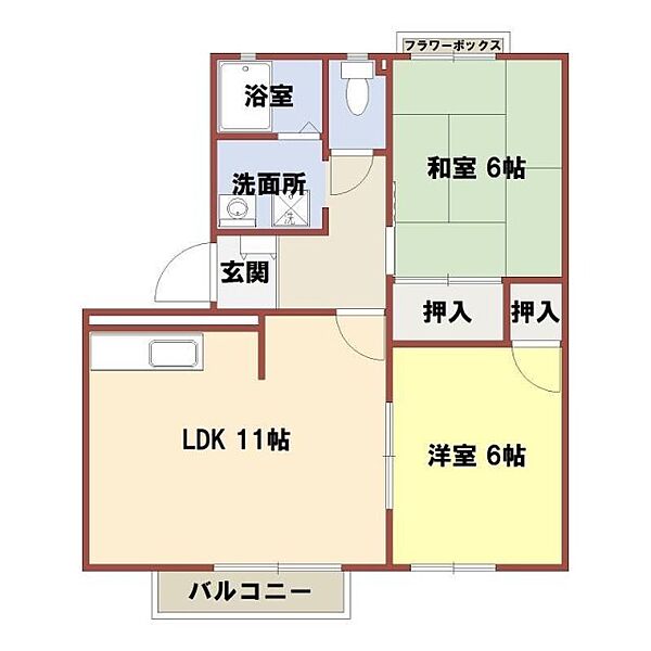 兵庫県高砂市米田町古新(賃貸アパート2LDK・2階・52.77㎡)の写真 その1