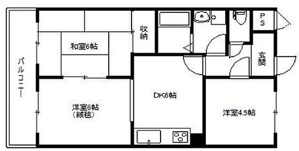 兵庫県加古川市平岡町高畑(賃貸マンション3DK・4階・48.60㎡)の写真 その1