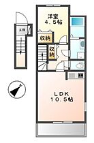 兵庫県加古郡播磨町古田１丁目（賃貸アパート1LDK・2階・42.84㎡） その2