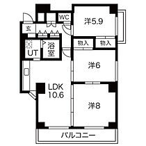 兵庫県姫路市北条口５丁目（賃貸マンション3LDK・7階・74.59㎡） その2