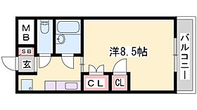 兵庫県姫路市上大野１丁目（賃貸マンション1K・1階・25.00㎡） その2