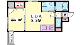 兵庫県姫路市国府寺町（賃貸アパート1LDK・2階・30.14㎡） その2